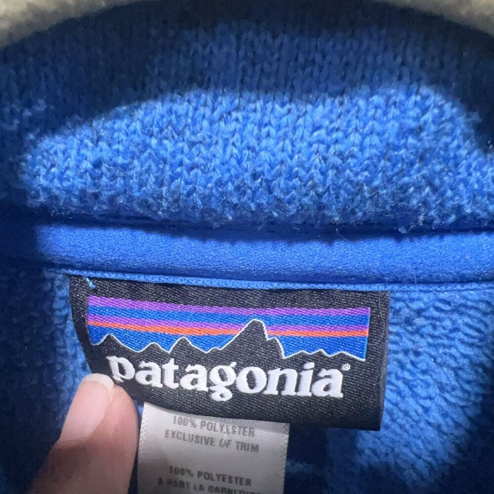 Patagonia Better Sweater Pullover Women's XS Blue 1/4 Zip Mock Neck - Picture 5 of 6